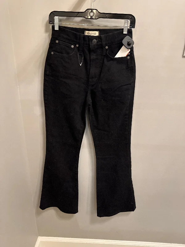 Women's Jodhpurs with Lapel CollarJeans Flared By Madewell In Black Denim, Size: 0