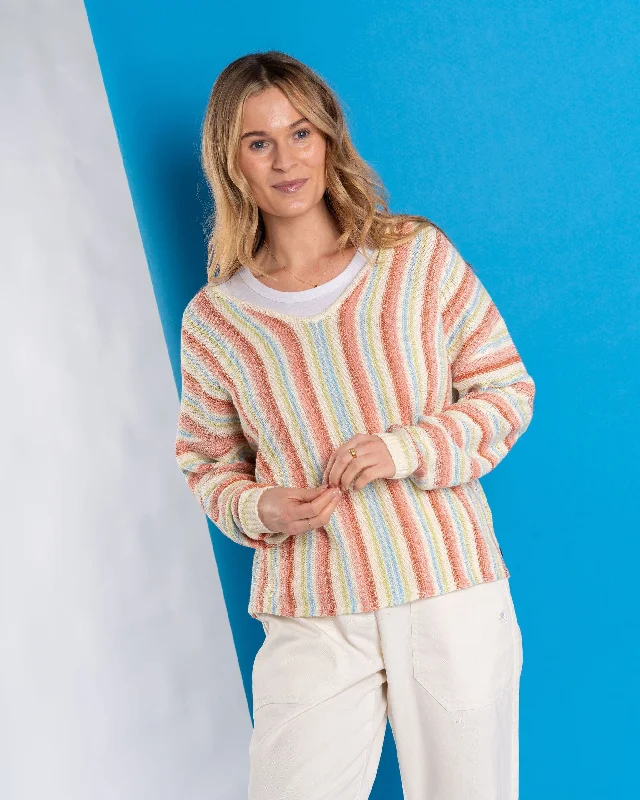 Women's Estonian Wool SweatersCamps - Womens Knitted Jumper - Cream