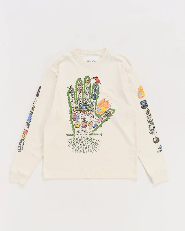 Women's Button-Up SweatersGrateful Tee LS - Story Hand