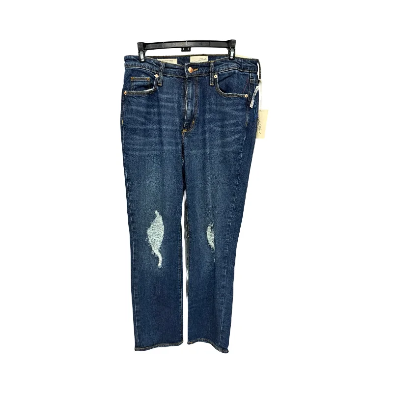 Women's Jodhpurs with Shawl CollarJeans Straight By Universal Thread In Blue Denim, Size: 8