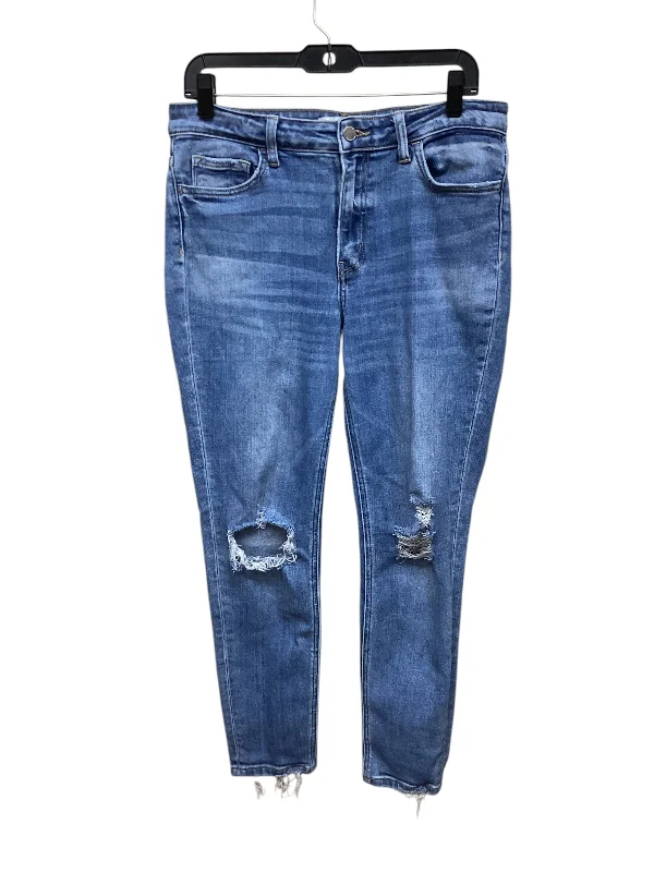 Women's Jodhpurs with Boat CollarJeans Skinny By Flying Monkey In Blue Denim, Size: 10