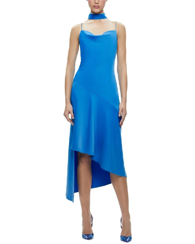 Women's Sweetheart-Neck Dressesalice + olivia Harmony Asymmetrical Slip Scarf Dress