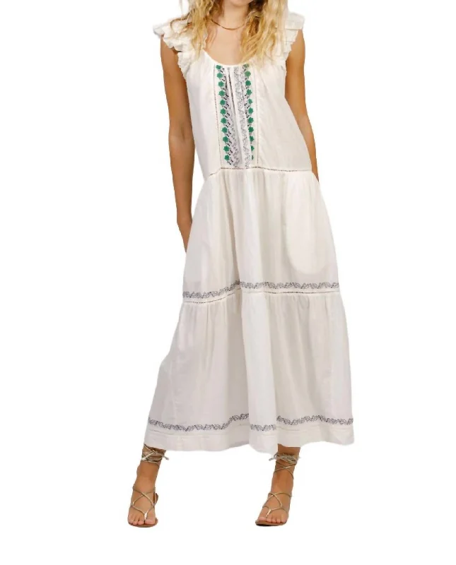 Women's Shawl Collar DressesArrouya Dress In Cream