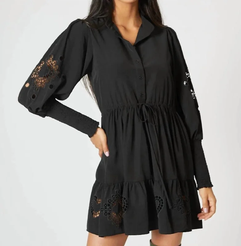 Women's Keyhole-Neck DressesBrooke Dress In Black