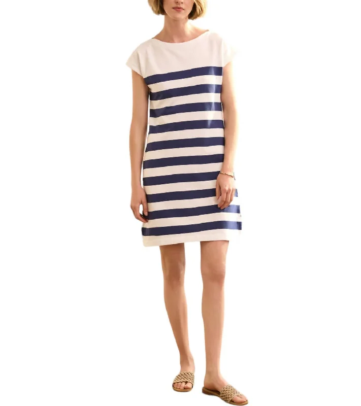 Women's Collarless DressesCapri Dress In Patriot Blue