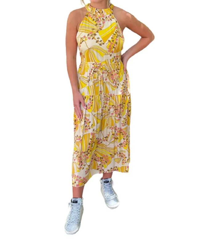 Women's Sleeveless DressesChappell Dress In Yellow Multi