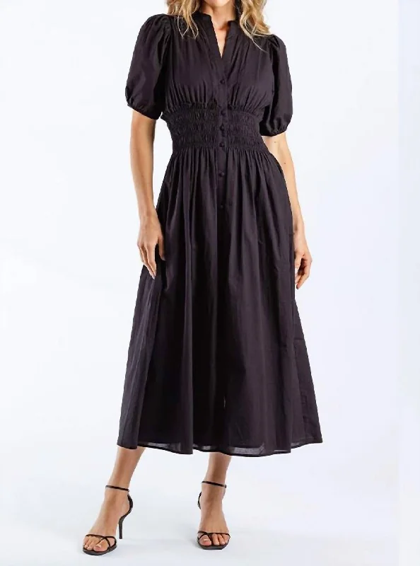 Women's V-Shaped-Neck DressesChessy Dress In Black