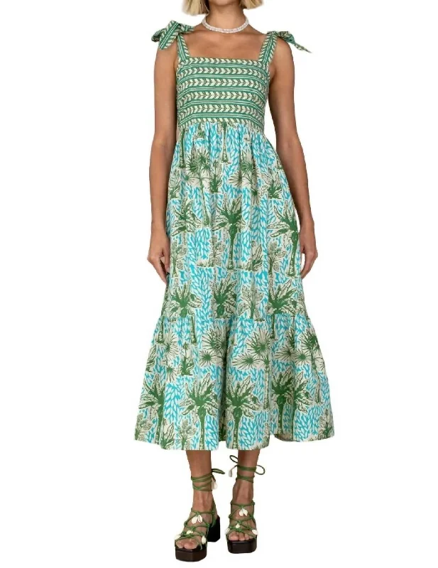 Women's U-Back DressesDoe Dress In Island Palm