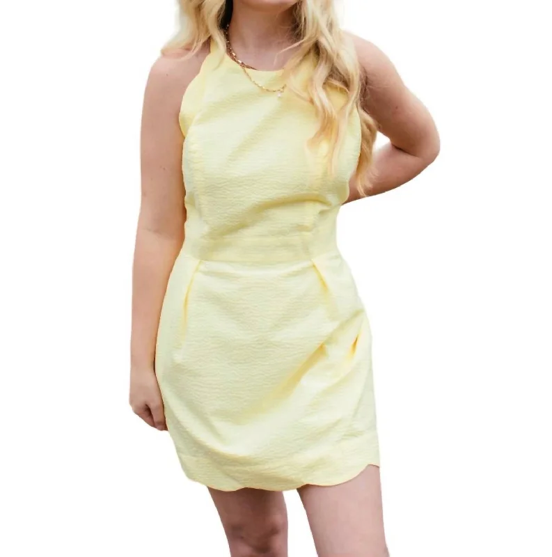 Women's Racerback DressesLandry Dress In Yellow Solid