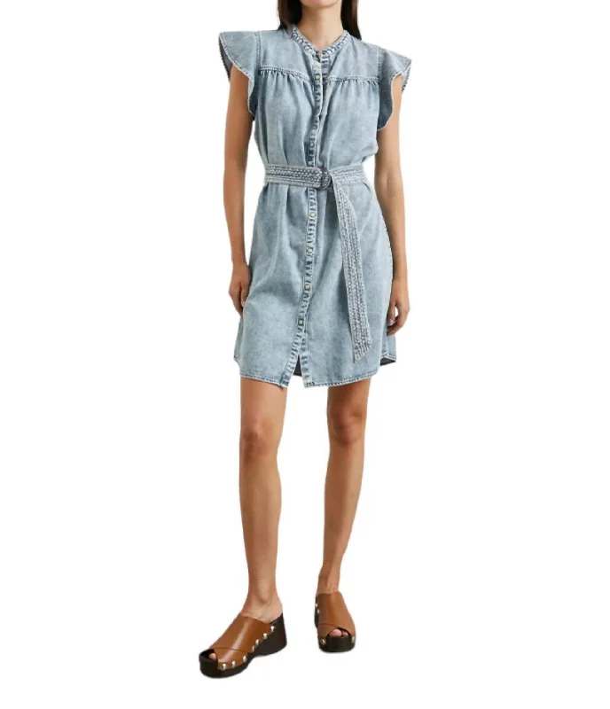 Women's High-Low DressesLetta Dress In Faded Indigo