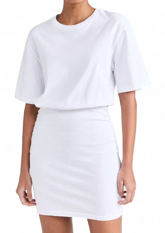 Women's Mandarin Collar DressesLexa Dress In White