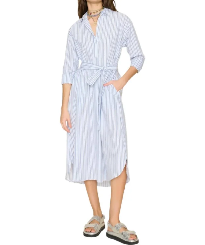 Women's Maxi DressesMarlowe Dress In Coastal Stripe