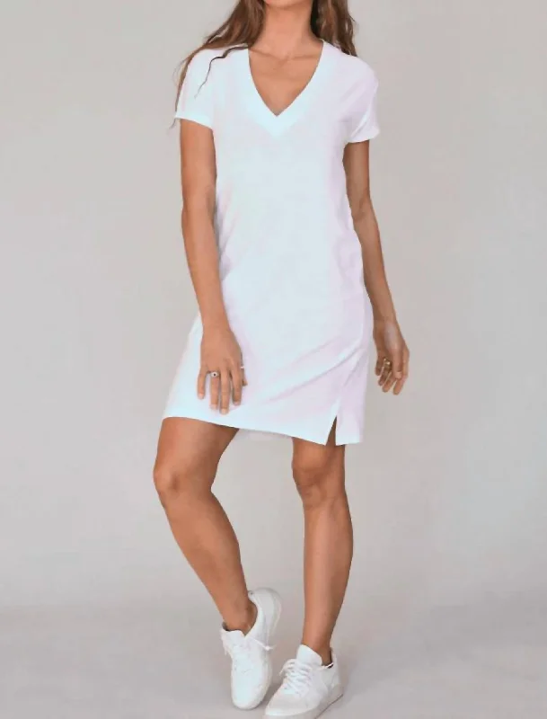 Women's Rounded Collar DressesOpal Dress In White