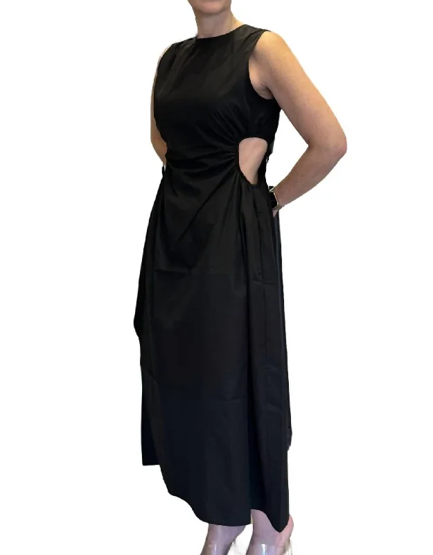 Women's Collarless DressesPaola Dress In Black