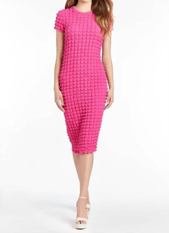 Women's Pleated DressesRosaria Knit Dress In French Rose