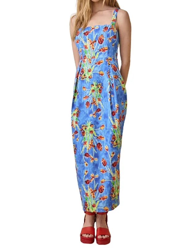 Women's Cap-Sleeve DressesSanders Dress In Tulip Bouquet