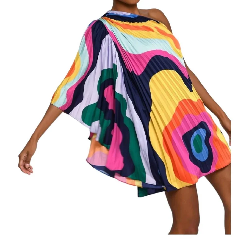 Women's U-Back DressesSquiggle Dress In Multi Color