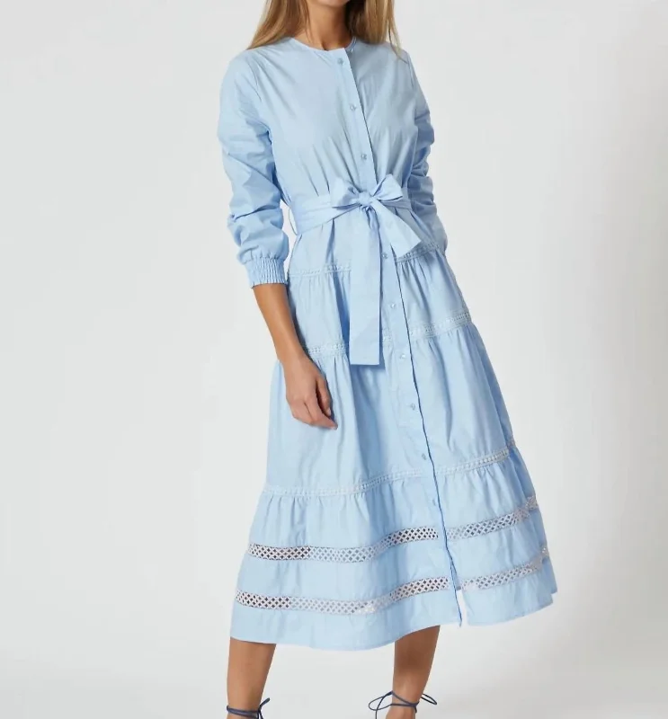 Women's Low-Neck DressesZandra Dress In Baby Blue