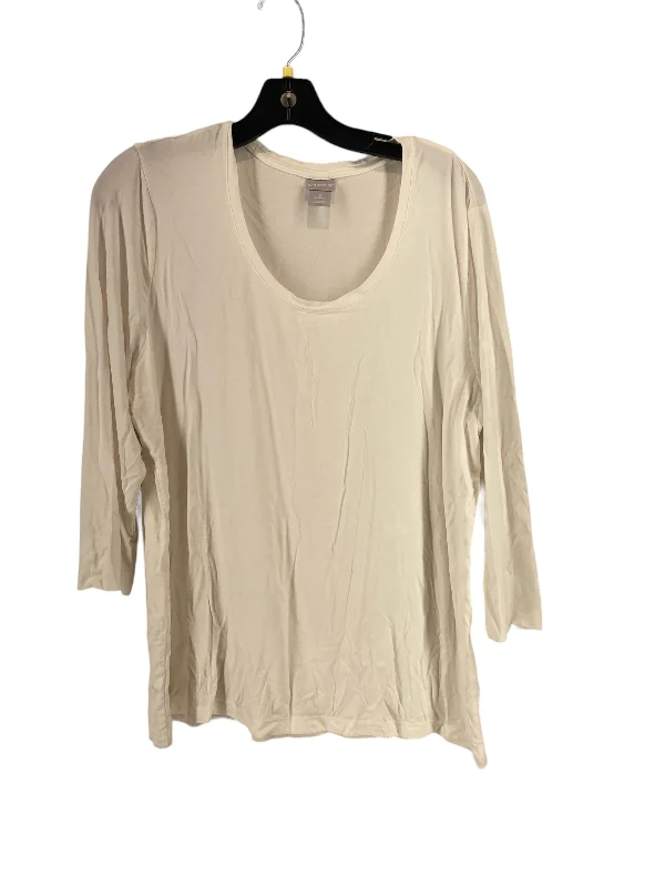 Women's Blouse with Shawl CollarTop 3/4 Sleeve Basic By Chicos  Size: 3