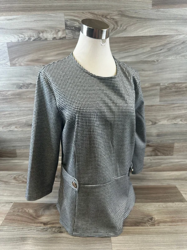 Women's Blouse with Peter Pan CollarTop 3/4 Sleeve By H&m  Size: Xl