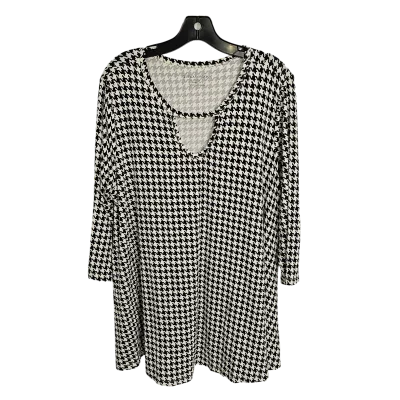 Women's Blouse with Puffed SleevesTop 3/4 Sleeve By Jessica London  Size: 14