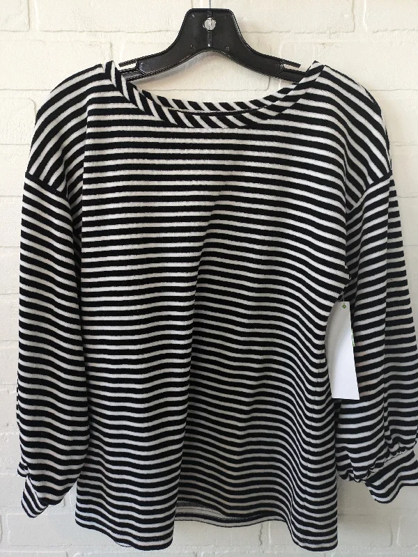 Women's V-Neck BlouseTop 3/4 Sleeve By Loft  Size: S