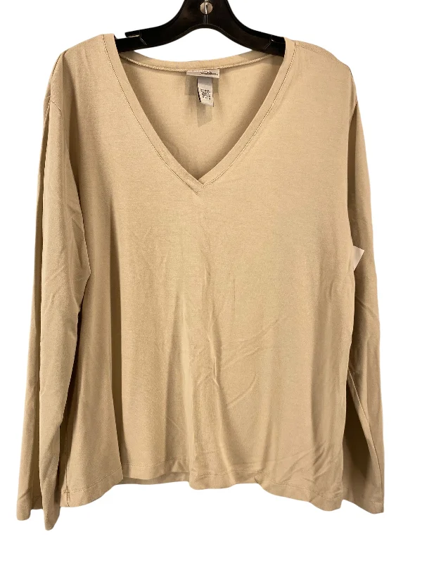 Women's Blouse with High CollarTop Long Sleeve Basic By Chicos  Size: 3