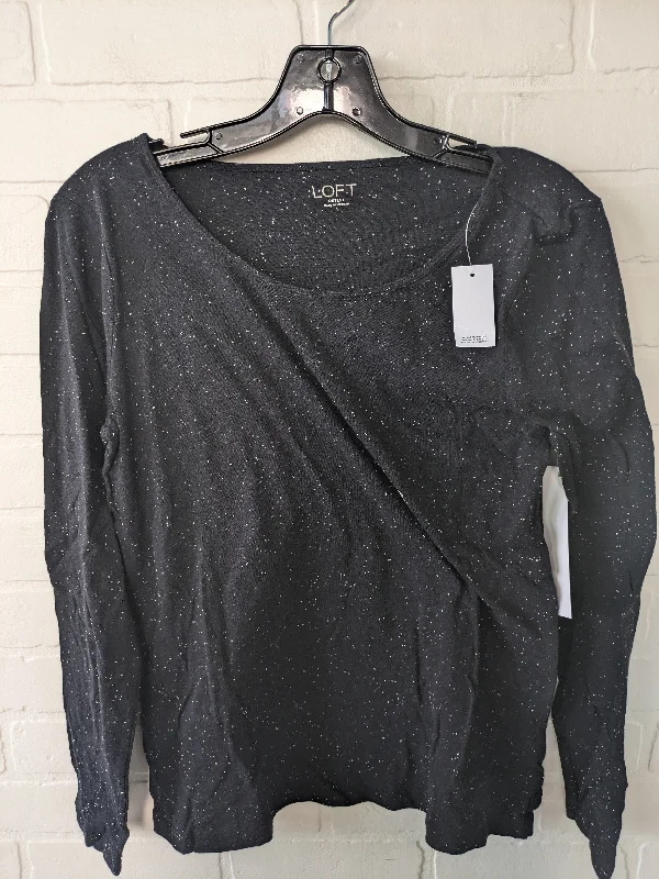 Women's Blouse with Low CollarTop Long Sleeve Basic By Loft  Size: S