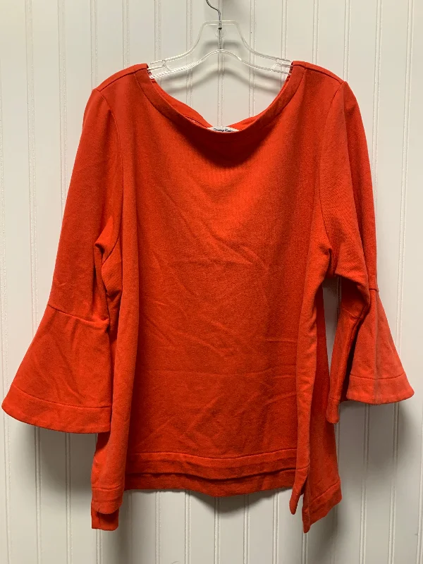 Women's Round-Neck BlouseTop Long Sleeve Basic By Tommy Bahama  Size: Xl