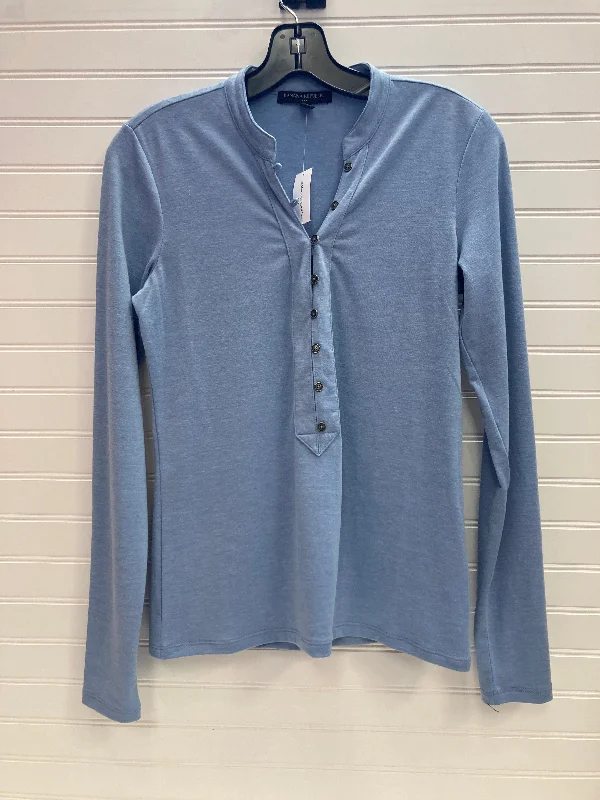 Women's Blouse with U-Shaped CollarTop Long Sleeve By Banana Republic  Size: S