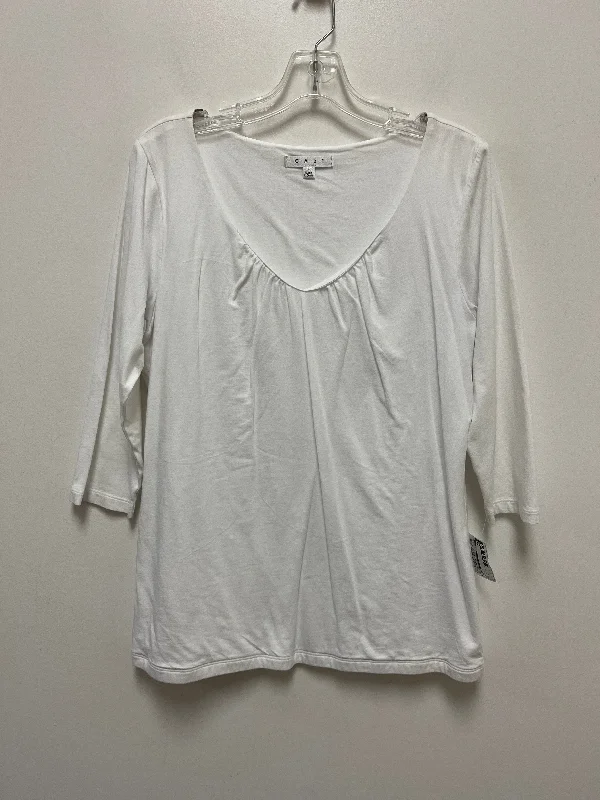 Women's Blouse with Collarless DesignTop Long Sleeve By Cabi  Size: L