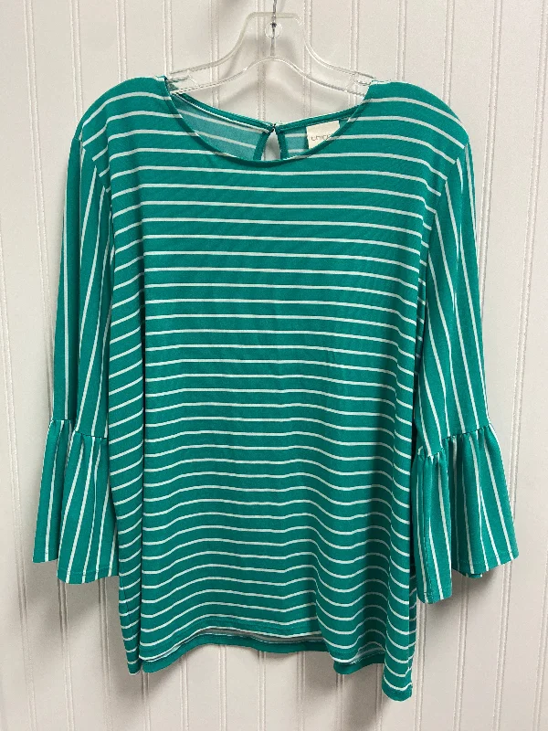 Women's Blouse with FrillsTop Long Sleeve By Chicos  Size: L