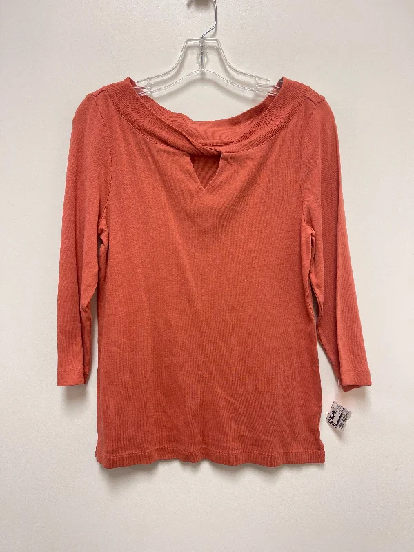 Women's Blouse with Low CollarTop Long Sleeve By Chicos  Size: S