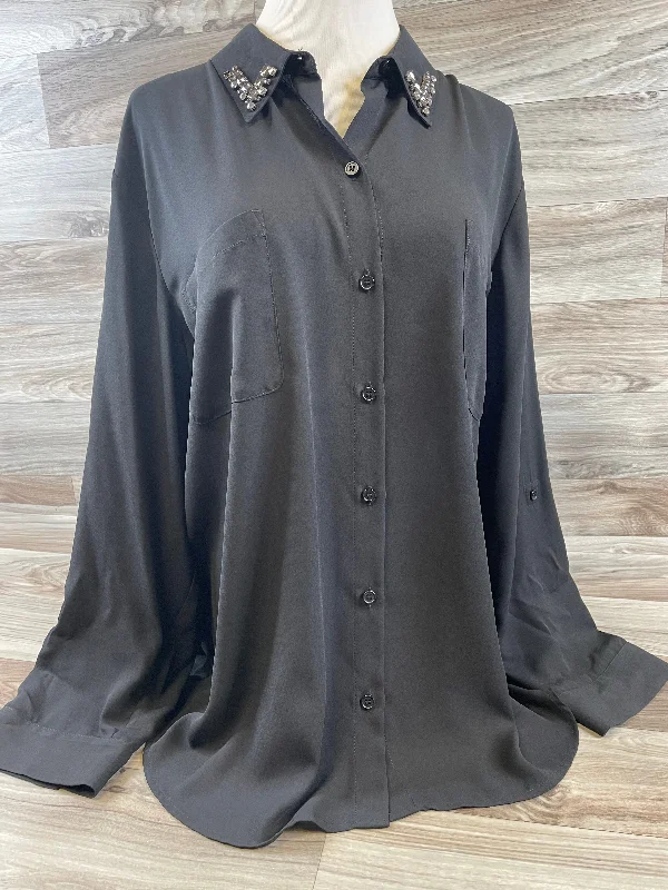 Women's Blouse with Peter Pan CollarTop Long Sleeve By Chicos  Size: Xl