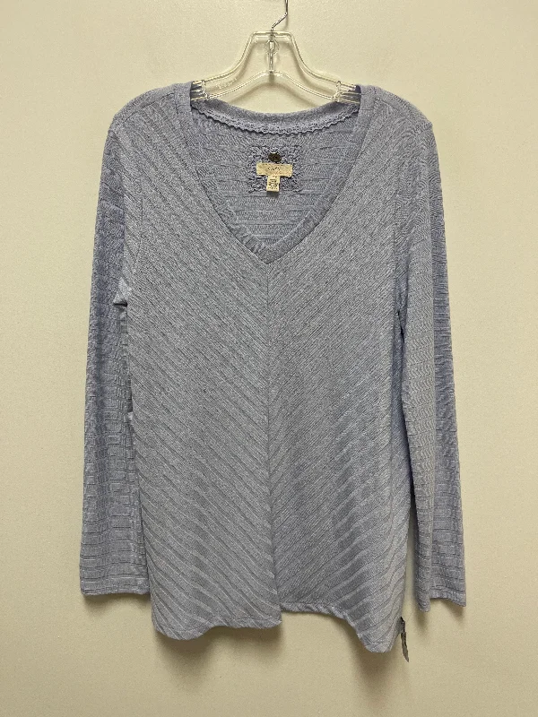 Women's Blouse with Wide CollarTop Long Sleeve By Cupio  Size: L