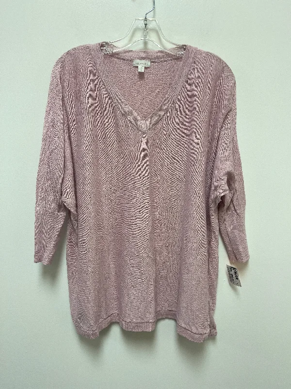 Women's Blouse with High CollarTop Long Sleeve By Garnet Hill  Size: S