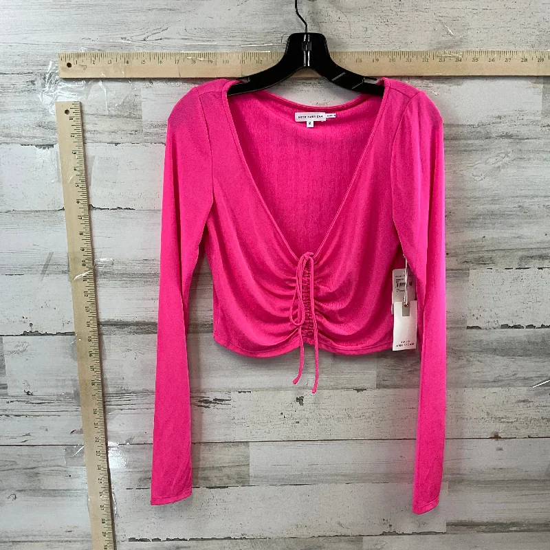 Women's Blouse with U-Shaped NeckTop Long Sleeve By Good American  Size: M