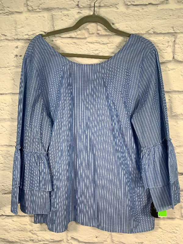 Women's Blouse with FlouncesTop Long Sleeve By Jane And Delancey  Size: L