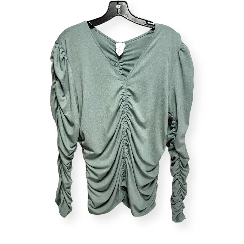 Women's Blouse with Long LengthTop Long Sleeve By Joie  Size: L