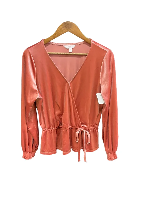 Women's Blouse with Shawl CollarTop Long Sleeve By Lc Lauren Conrad  Size: L