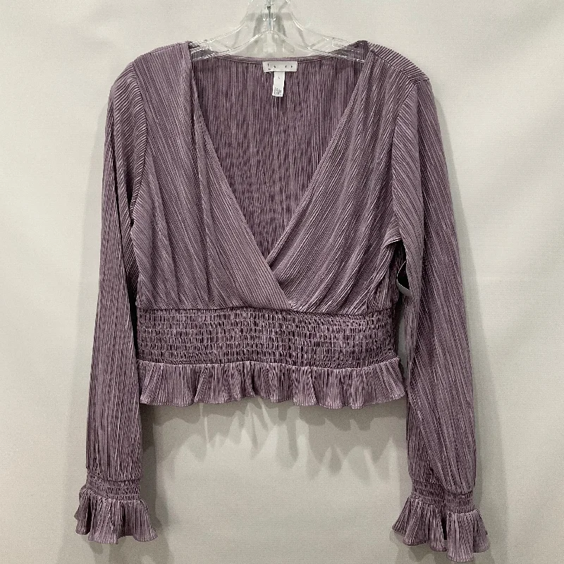 Women's Blouse for Casual WearTop Long Sleeve By Leith  Size: L