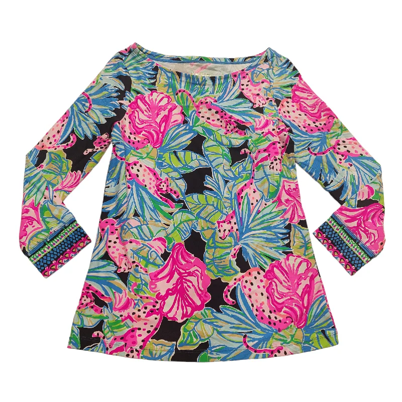 Women's Blouse with V-Shaped HemTop Long Sleeve By Lilly Pulitzer  Size: Xxs