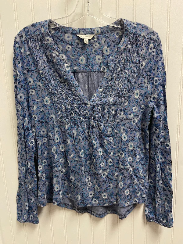 Women's Blouse with FlouncesTop Long Sleeve By Lucky Brand  Size: S