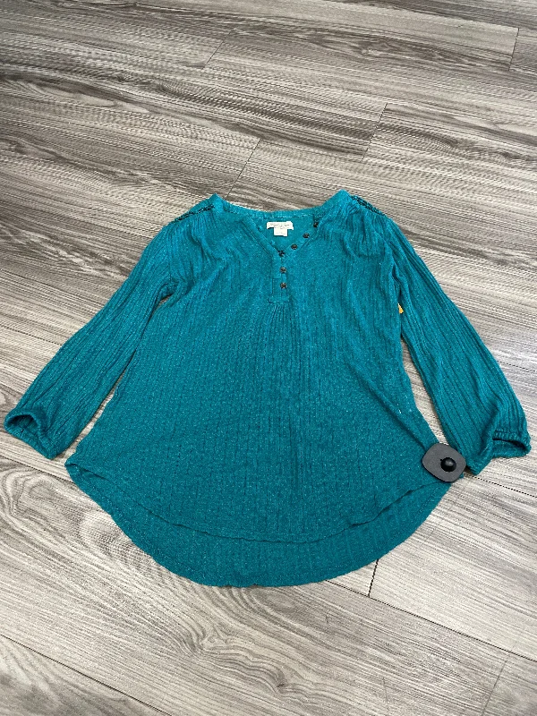 Women's Blouse with EmbroideryTop Long Sleeve By Lucky Brand  Size: Xs