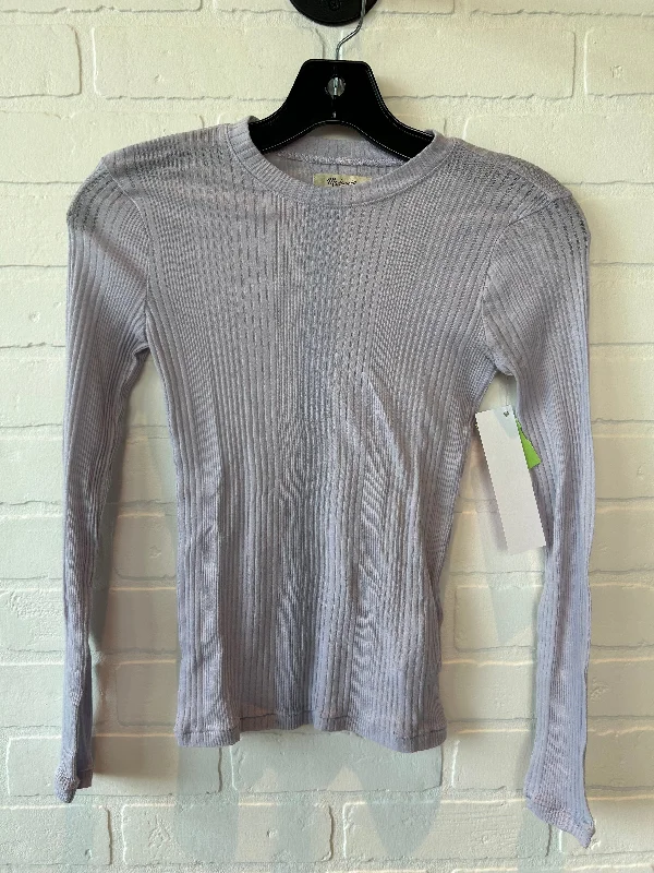 Women's Blouse with Rounded CollarTop Long Sleeve By Madewell  Size: Xs