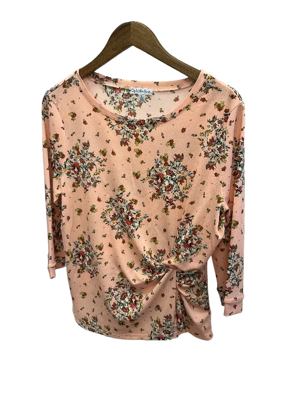 Women's Blouse with PocketsTop Long Sleeve By Ophelia Roe  Size: L