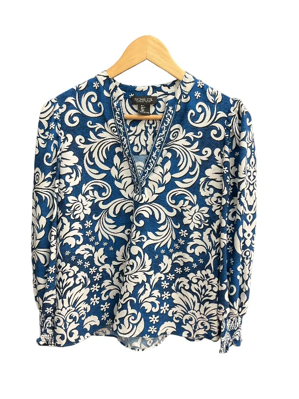 Women's Blouse with Sweetheart CollarTop Long Sleeve By Rachel Zoe  Size: S