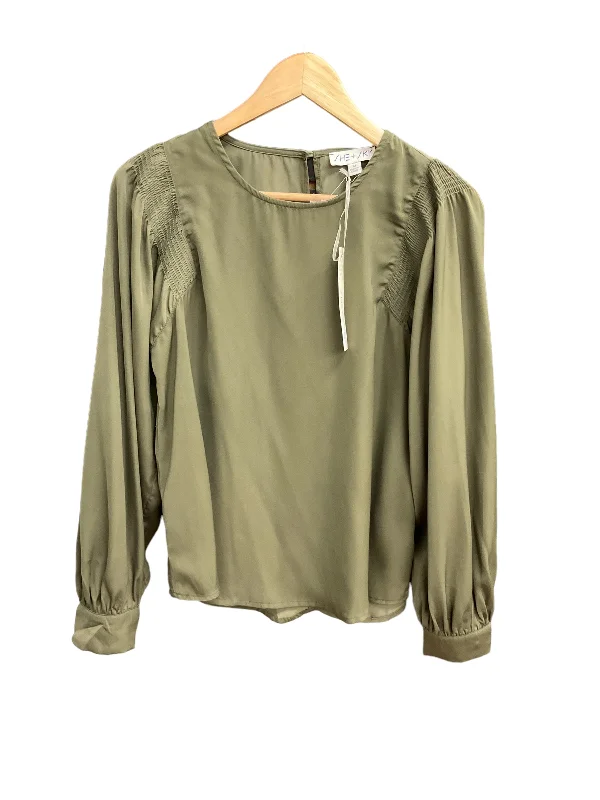 Women's Blouse with Mandarin CollarTop Long Sleeve By She + Sky  Size: M