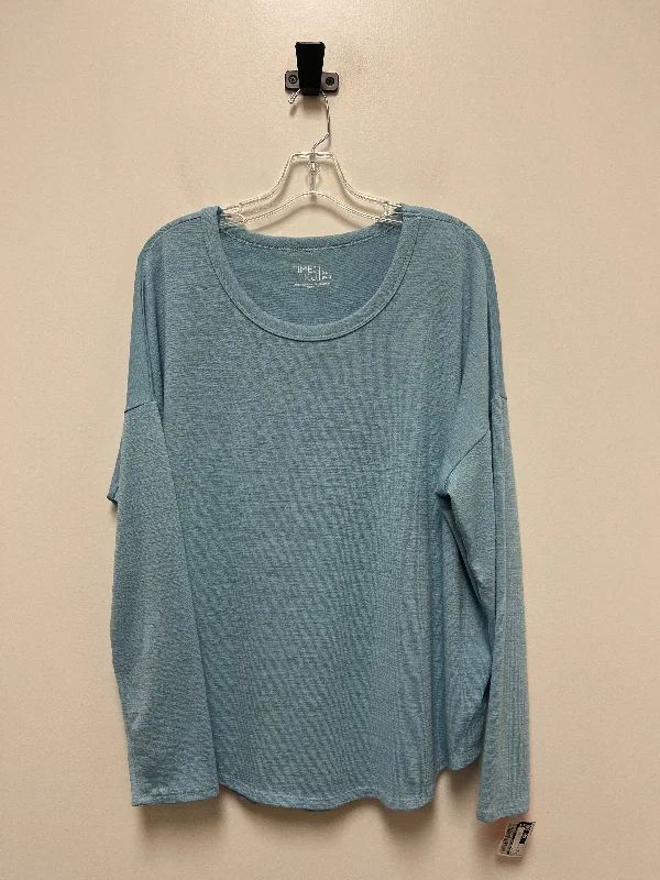 Women's Blouse with Peter Pan CollarTop Long Sleeve By Time And Tru  Size: Xl