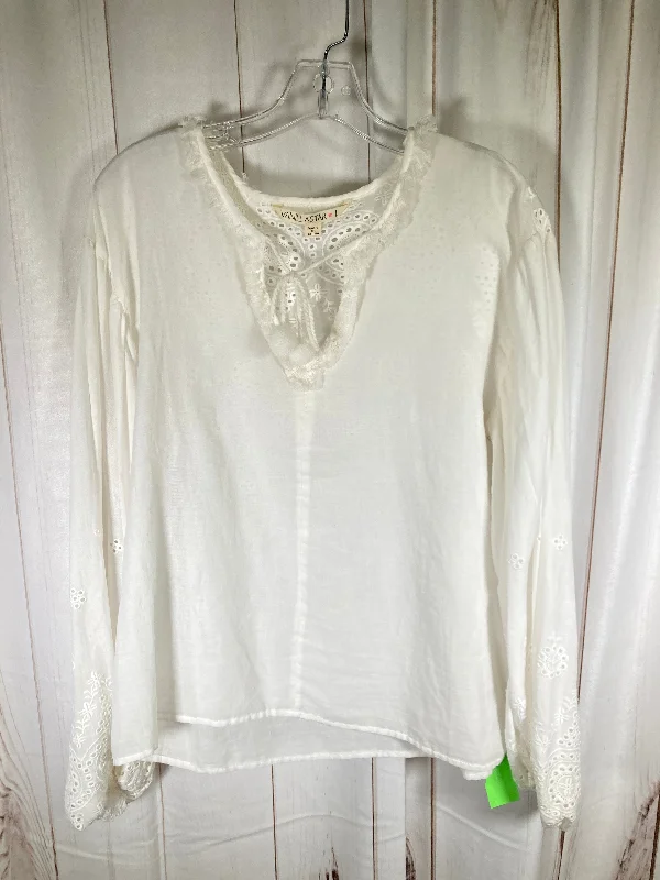 Women's Blouse with ShirringTop Long Sleeve By Vanilla Star  Size: L